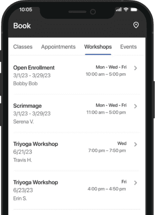 Primal Moves booking app