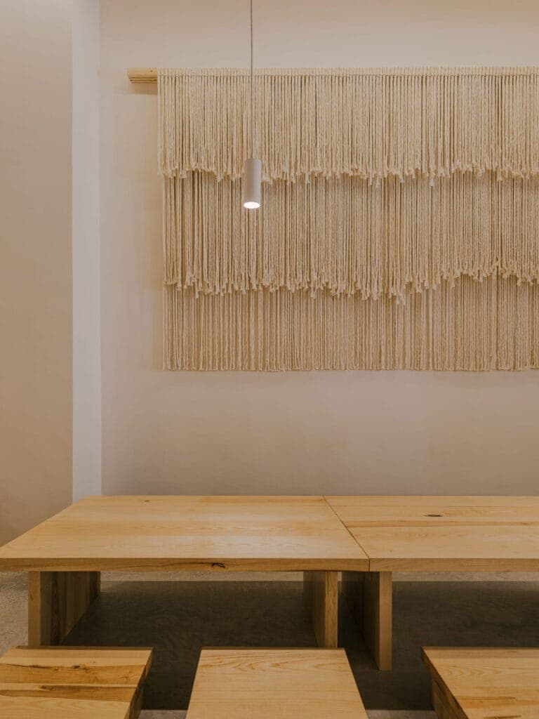 Café interior at Primal Moves Barcelona in Poble Nou