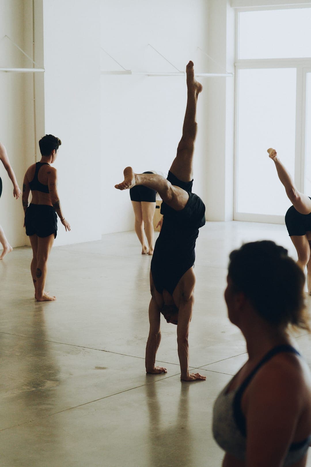 Handstand practice at Primal Moves Barcelona